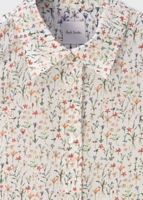 ウィメンズ ”Water Colour Floral” 半袖シャツ