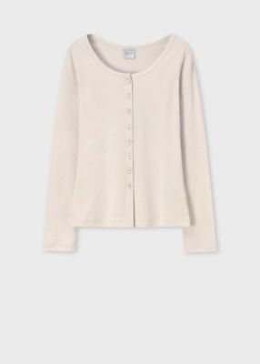 ＜Paul Smith (Women)＞ウィメンズ　スクエアボタン　長袖カットソー（１６５１２２Ｊ２８３）