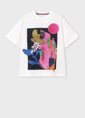 ＜Paul Smith (Women)＞ウィメンズ　”Ｒｉｖｅｒ　Ｃｏｌｌａｇｅ”　半袖Ｔシャツ（１６５１２４Ｊ２７１）