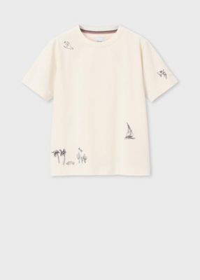 ＜Paul Smith (Women)＞ウィメンズ　ドローイングモチーフ　Ｔシャツ（１６５１２６０５９ＶＢ）