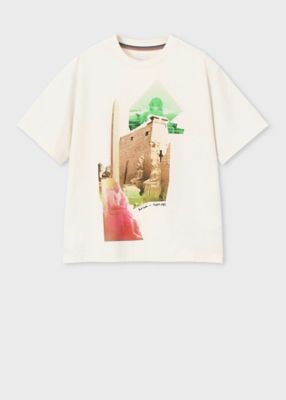 ＜Paul Smith (Women)＞ウィメンズ　”Ｐｈｏｔｏｇｒａｐｈｉｃ　Ｃｏｌｌａｇｅ”　プリントＴシャツ（１６５１５３Ｊ２７１）