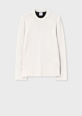 ＜Paul Smith (Women)＞ウィメンズ　バイカラー　スリット　ニット（１６５２００６７９Ｎ）