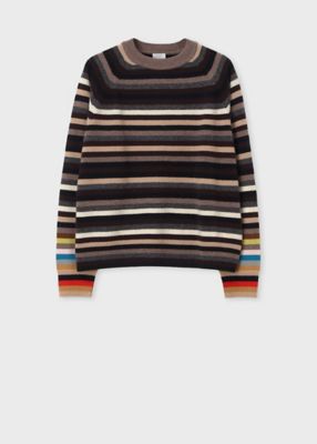 ＜Paul Smith (Women)＞ウィメンズ　ストライプ　ニット（１６５２０１６７４Ｎ）