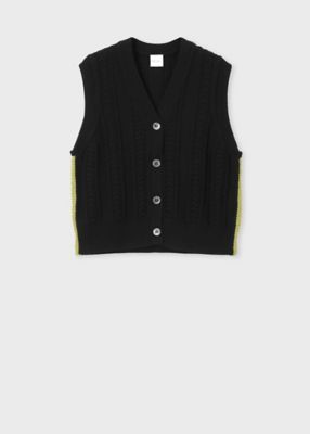 ウィメンズ ミックスパターン ニットベスト（165223687N