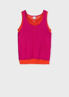 ＜Paul Smith (Women)＞ウィメンズ　レイヤード　シアータンクトップ（１６５２５０６９１Ｎ）