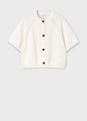 ＜Paul Smith (Women)＞ウィメンズ　コットンアイレット　ショートスリーブ　カーディガン（１６５２５５７７５Ｎ）
