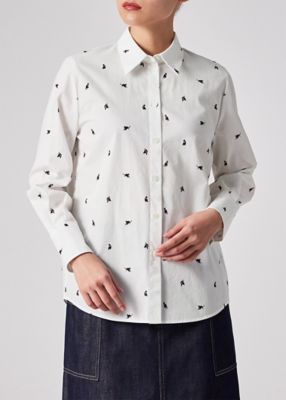 未使用級ꕥポールスミス 2024 とろみ ドット ジャージカットソーシャツ M 未使用級ꕥポールスミス 2024 とろみ ドット ジャージカットソーシャツ M