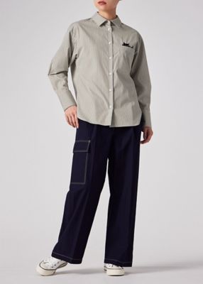 ウィメンズ キャットエンブロイダリーシャツ（165307357BC