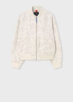 ＜Paul Smith (Women)＞ウィメンズ　”Ｐｅｒｆｏｒａｔｅｄ　Ｆｌｏｒａｌ”　ジャカード　ブルゾン　（１６５３２１ＪＫ３６０）