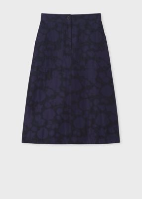 ウィメンズ ”Perforated Floral” ジャカード スカート