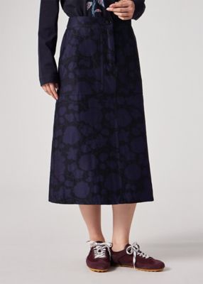 ウィメンズ ”Perforated Floral” ジャカード スカート