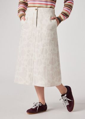 ウィメンズ ”Perforated Floral” ジャカード スカート