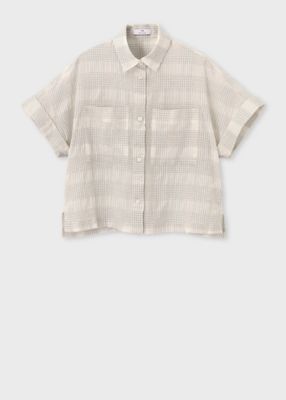 ＜Paul Smith (Women)＞ウィメンズ　ワッシャーチェック　シアー　シャツ（１６５３５３ＳＨ２８４）