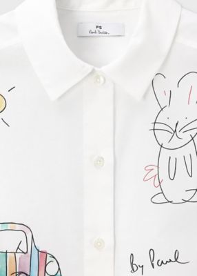 ウィメンズ Drawn by Paul ドゥードゥル 半袖シャツ