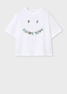 ＜Paul Smith (Women)＞ウィメンズ　”ＰＳ　Ｈａｐｐｙ”　アニマルロゴ　半袖Ｔシャツ（１６５４００４０５Ｖ）