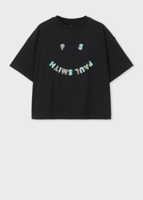 未使用品△正規品 PS Paul Smith ポールスミス PS Paul Smith Happy レディース 長袖 トレーナー/ウェットシャツ レディース ブルー系 XL ウィメンズ 