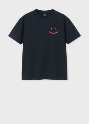 ＜Paul Smith (Women)＞ウィメンズ　”Ｈａｐｐｙ”　半袖Ｔシャツ（１６５４０６２３２Ｖ）