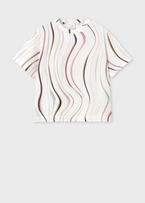 ＜Paul Smith (Women)＞ウィメンズ　”Ｓｕｍｍｅｒ　Ｓｗｉｒｌ”　半袖Ｔシャツ（１６５４２２４３０Ｖ）