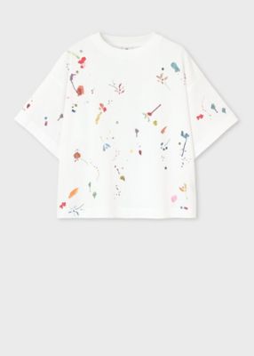 ＜Paul Smith (Women)＞ウィメンズ　”Ｍａｒｋ　Ｍａｋｉｎｇ”　プリント　半袖Ｔシャツ（１６５４５５４０５Ｖ）
