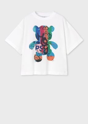 ＜Paul Smith (Women)＞ウィメンズ　”Ｇｒａｆｆｉｔｉ　Ｂｅａｒ”　半袖Ｔシャツ（１６５４５６４０５Ｖ）
