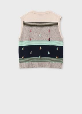 クライミー ベスト 刺繍 スタッズ セール】 コード刺繍スパンコールベスト（ブラック/レッド/ベージュ