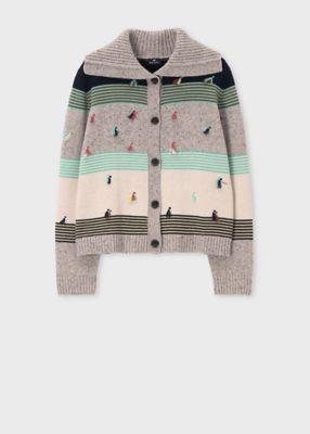 ＜Paul Smith (Women)＞ウィメンズ　タッセルジャカード　カーディガン（１６５５０３８０１Ｎ）