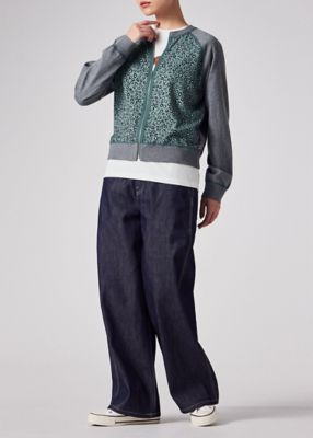 ウィメンズ ”Horseshoe Leopard” ジップアップ ニット