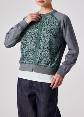 ウィメンズ ”Horseshoe Leopard” ジップアップ ニット