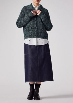 ウィメンズ ビッグカラー カーディガン（165506788N