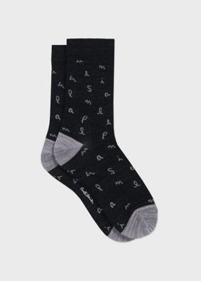 ＜Paul Smith (Women)＞ウィメンズ　”Ｍｉｌｅｙ　Ｌｏｇｏ”　ソックス（１６５６０２ＣＳＷ）