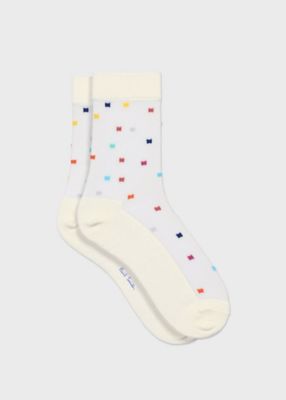 ＜Paul Smith (Women)＞ウィメンズ　”Ｎｉｃｋｅｙ”　シアーソックス（１６５６０７ＣＳＷ）