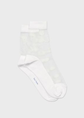 ＜Paul Smith (Women)＞ウィメンズ　”Ｓｈｅｅｒ　Ｌｏｇｏ”　ソックス（１６５６１０ＣＳＷ）