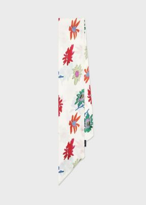 ＜Paul Smith (Women)＞ウィメンズ　プリント　ナロースカーフ（１６５６３７ＮＳＣ）