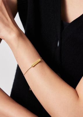 一見の価値あり！究極にこだわって作り上げたシンプルブレスレットです！ ウィメンズ ”Logo Tube” ブレスレット