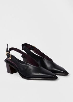 ウィメンズ ツイストバックル スリングバック パンプス