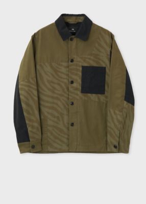 ＜Paul Smith (Men)＞ゼブラプリント　ミックスアップ　ブルゾン（２２２１１１６４４ＸＭ）