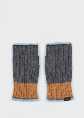 Paul Smith (Men)/ポール・スミス コントラストカラー ハーフグローブ(230761FLKN)