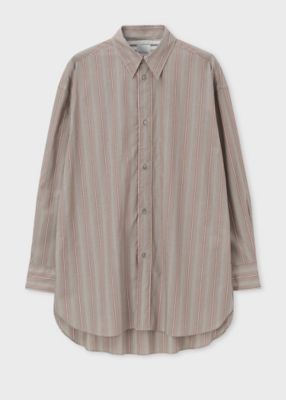 ＜Paul Smith (Men)＞トーナルカラーストライプ　オーバーシルエットシャツ（２３３３１１７２００５０６Ｙ＿＿＿＿）