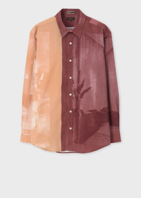 ＜Paul Smith (Men)＞ミッドセンチュリーインテリアプリント　シャツ（２３４３７０７２００３０９＿＿＿＿＿）