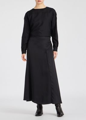 paul smith ポールスミス スリットスカート Mサイズ ウィメンズ スリット ロングスカート（235029255S