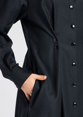 ウィメンズ ウールフランネル シャツワンピース  