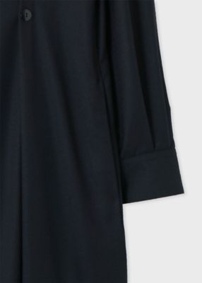 ウィメンズ ウールフランネル シャツワンピース  