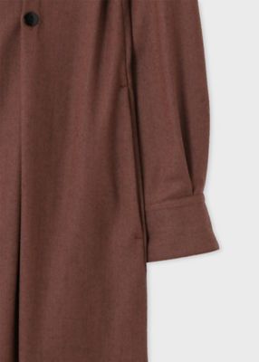 ウィメンズ ウールフランネル シャツワンピース  