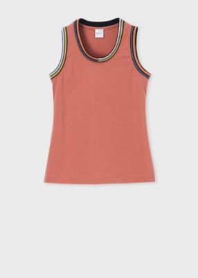 Paul Smith (Women)/ポール・スミス ウィメンズ シグネチャーリブ ノースリーブカットソー(235102277V)