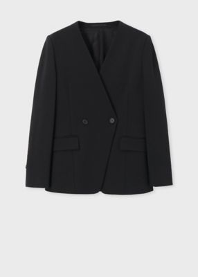 ＜Paul Smith (Women)＞ウィメンズ　ジャージー　ノーカラージャケット（２３５１２１２０００ＪＫ２３３＿＿＿）