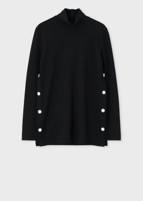 Paul Smith (Women)/ポール・スミス ウィメンズ ジャージー ハイネックカットソー(235124337V)