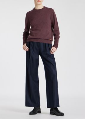 ウィメンズ　カシミヤ　クルーネックニット（２３５２５１３７４Ｎ）