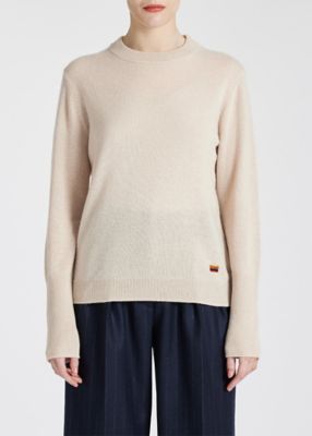 ウィメンズ　カシミヤ　クルーネックニット（２３５２５１３７４Ｎ）