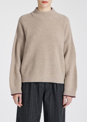 【未使用タグ付き・送料無料】Paul Smith ウールニットプルオーバーパーカ ウィメンズ リブ プルオーバーニット（235256KN112