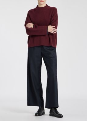 【未使用タグ付き・送料無料】Paul Smith ウールニットプルオーバーパーカ ウィメンズ リブ プルオーバーニット（235256KN112